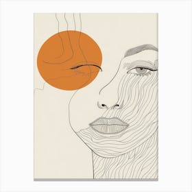 Woman'S Face 1 Canvas Print