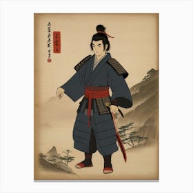 Japanese Triptych 2of3 30x40in 9000x12000px 39 Canvas Print