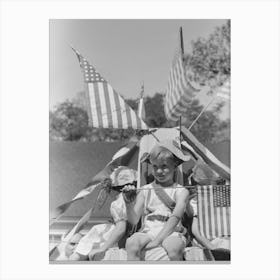 Untitled Photo, Possibly Related To Children On Float In Fourth Of July Parade Vale, Oregon By Russell Lee Canvas Print