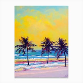 Anse Source D'Argent Beach, Seychelles Bright Abstract Canvas Print
