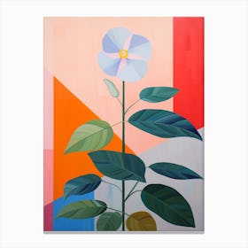 Impatiens 1 Hilma Af Klint Inspired Pastel Flower Painting Canvas Print