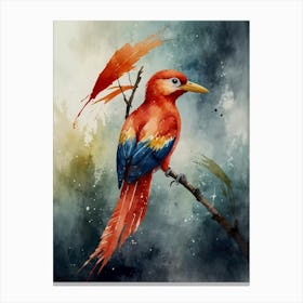 Red Bird Canvas Print