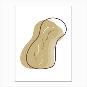 Peanut Icon Wall prints Canvas Print