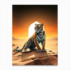 Wild Animal Creative Portrait 2 Canvas Print