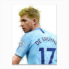 Kevin De Bruyne Watercolor Canvas Print