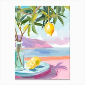 LEMON TREE POSTER Canvas Print