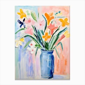 Flower Painting Fauvist Style Freesia 3 Canvas Print