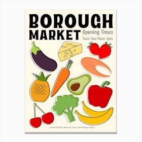 Borough Market Canvas Print