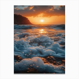 Sunset At The Beach 7 Canvas Print