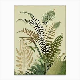 Ostrich Fern Rousseau Inspired Canvas Print