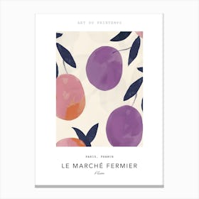 Plum Le Marche Fermier Poster 2 Canvas Print