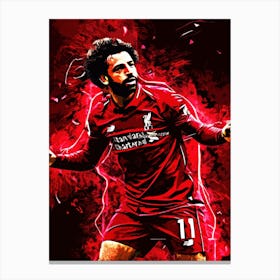 moh salah Liverpool Player Canvas Print