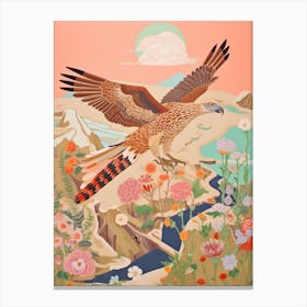 Maximalist Bird Painting Osprey 3 Canvas Print