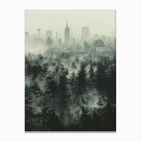 Fog Over New York City Canvas Print