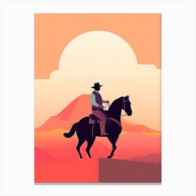 Clean Cowboy Palette Canvas Print