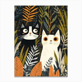 Cats In The Jungle Canvas Print