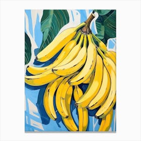 Bananas Fruit Summer Illustration 2 Canvas Print
