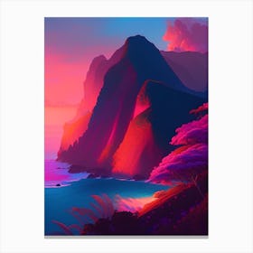 Na Pali Coast Dreamy Sunset Canvas Print