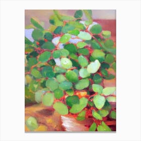 Jade Necklace Impressionist Painting Plant Canvas Print