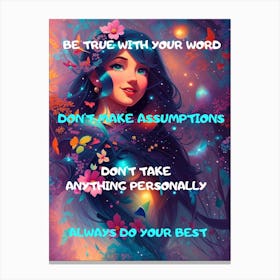 Be True To Your Word Canvas Print