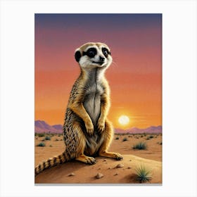 Meerkat Canvas Print