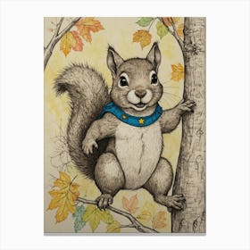 Super Squirrel 9 Canvas Print