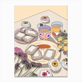 Pop Tart Breakfast Canvas Print