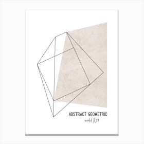 Abstract Geometric 1 Canvas Line Art Print