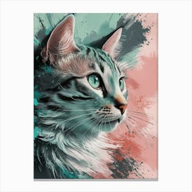 Portrait Of A Cat 1 Canvas Print