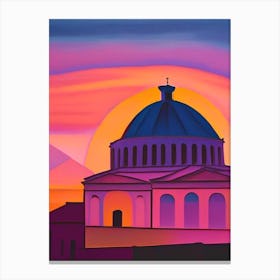 The Sistine Chapel at Sunset Canvas Print