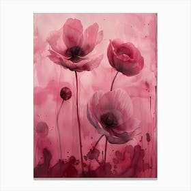 Pink Poppies Canvas Print