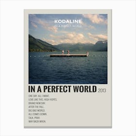 Kodaline In A Perfect World 2013 Poster Decor Canvas Print