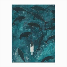 Whales Canvas Print