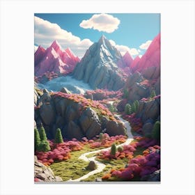 3d Landscape Canvas Print