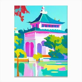 Summer Palace, 1, China Abstract Still Life Canvas Print