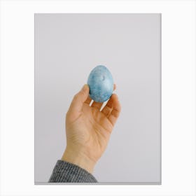 Blue Easter Egg Canvas Print