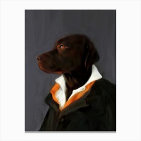 Labrador Deejay Dog Pet Portraits Canvas Print