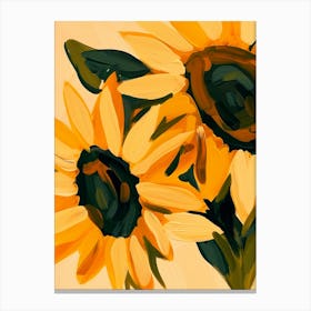 Sunflowers. Oil Painting Canvas Print