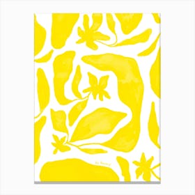 Spring Yellow Flowers Canvas Print