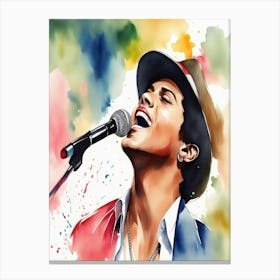 Bruno Mars Canvas Print