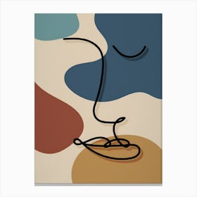 Abstract Women Face Canvas Print