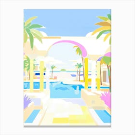 Forte Dei Marmi, Italy Colourful View 4 Canvas Print