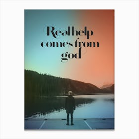 Help Comes From God Canvas Print
