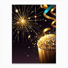 New Year Background 1 Canvas Print