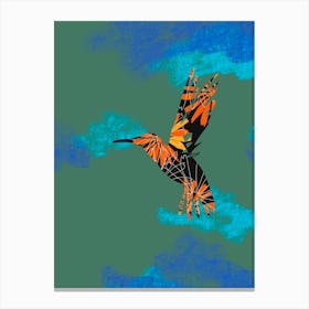 The floral bird Canvas Print