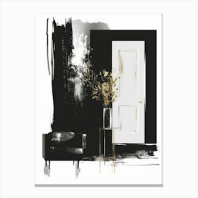 Black And Gold 24 Canvas Print