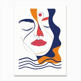 Face Of A Woman 32 Canvas Print