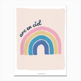 Rainbow In Pastel Canvas Print