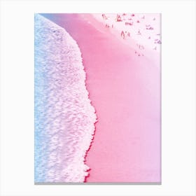 Tropical Pink Beach Canvas Print