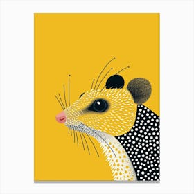 Yellow Opossum 1 Canvas Print